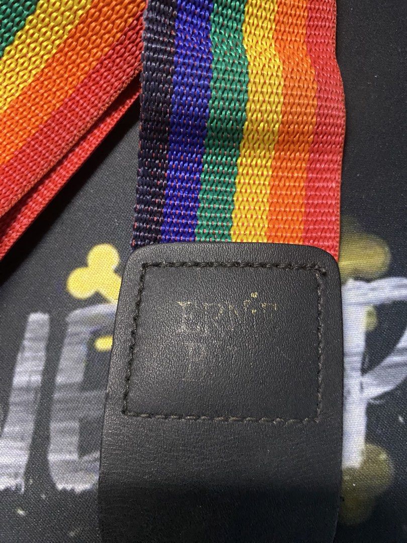 Ernie Ball Rainbow Guitar Strap (Category: Musical Instruments) located in Quezon City. Submitted by _gabgabclo (Listing ID 1464085909, Image 2). Description: Only Issue: Fading of brand logo.