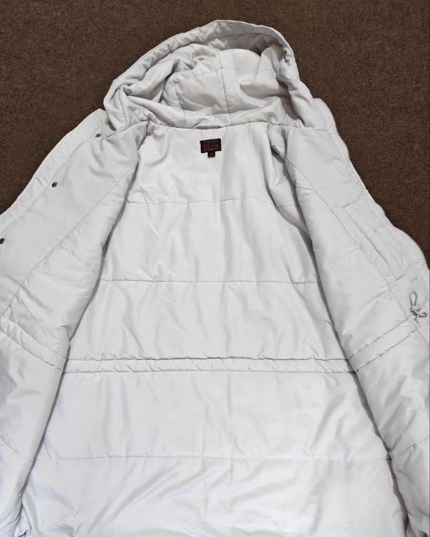Evisu jacket (Category: Coats, Jackets and Outerwear) located in Singapore. Submitted by sgdenim (Listing ID 1464051265, Image 5). Description: Chest 136 shoulder 56 sleeve 69 length 78 Paynow for free delivery or pay to carousell for guarantee you get item Receive in 10-15days.