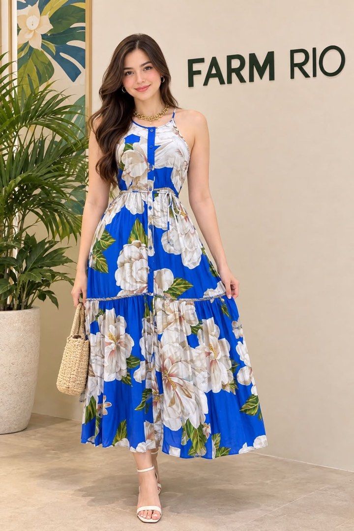 Farm Rio (Category: Dresses) located in Manila. Submitted by highendcollection.wind (Listing ID 1464027205, Image 1). Description: Farm rio size med on tag can fit up to xl.