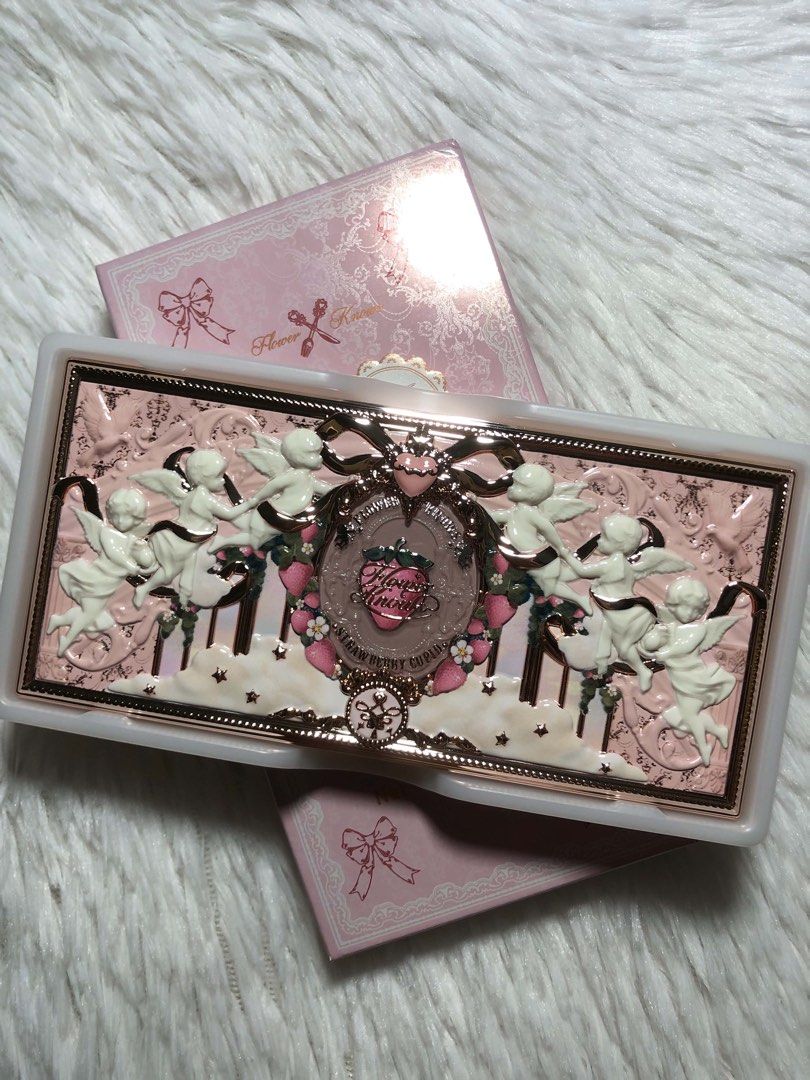 Flower Knows Strawberry Cupid Eyeshadow Palette (Category: Makeup) located in Las Pinas. Submitted by rich.collects (Listing ID 1464074679, Image 1). Description: 🏷️ ₱1,100 EACH ✨ shades: 🍰 S02 | Cupid’s Mischief 🍰 S01 | Honey Coulée .