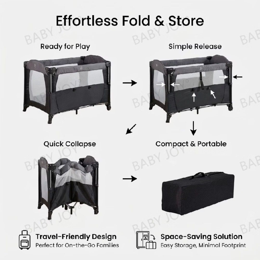 Foldable Co-sleeper Baby Crib and Playpen (Category: Cots & Cribs) located in Makati City. Submitted by thisisanne (Listing ID 1464095919, Image 3). Description: Foldable Co-sleeper Baby Crib and Playpen With mosquito net, changing diaper, storage bag Selling for 1999 only In good condition Decluttering PM for inquiries Shipping fee c/o buyer Pick up Makati.