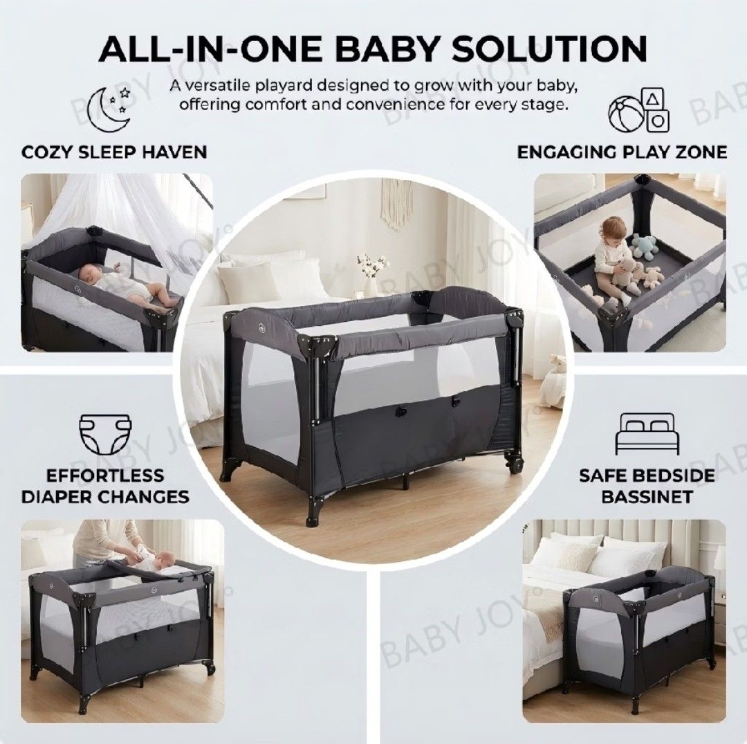 Foldable Co-sleeper Baby Crib and Playpen (Category: Cots & Cribs) located in Makati City. Submitted by thisisanne (Listing ID 1464095919, Image 1). Description: Foldable Co-sleeper Baby Crib and Playpen With mosquito net, changing diaper, storage bag Selling for 1999 only In good condition Decluttering PM for inquiries Shipping fee c/o buyer Pick up Makati.