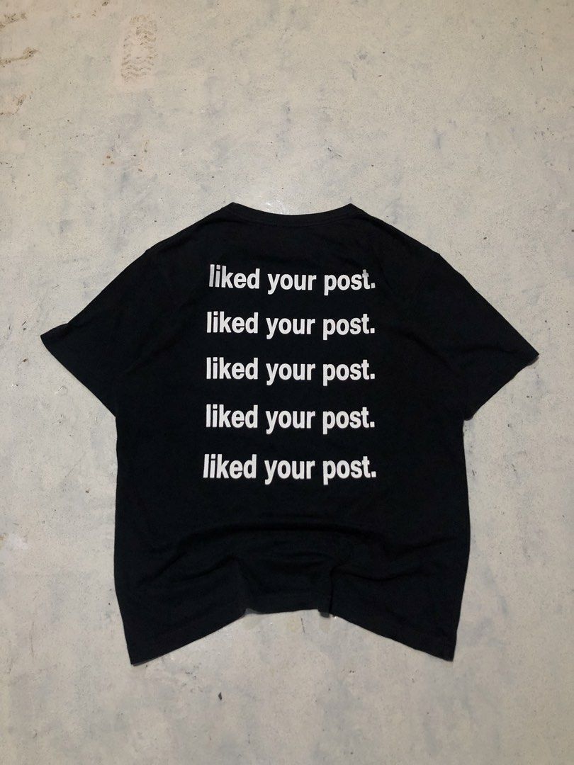 FR2 “Liked your post” tee (Category: Formal Shirts) located in Cebu City. Submitted by zeus.thrifts (Listing ID 1464069608, Image 1). Description: FR2 TEE AS NEW CONDI 22 WIDTH 27.5 LENGTH.