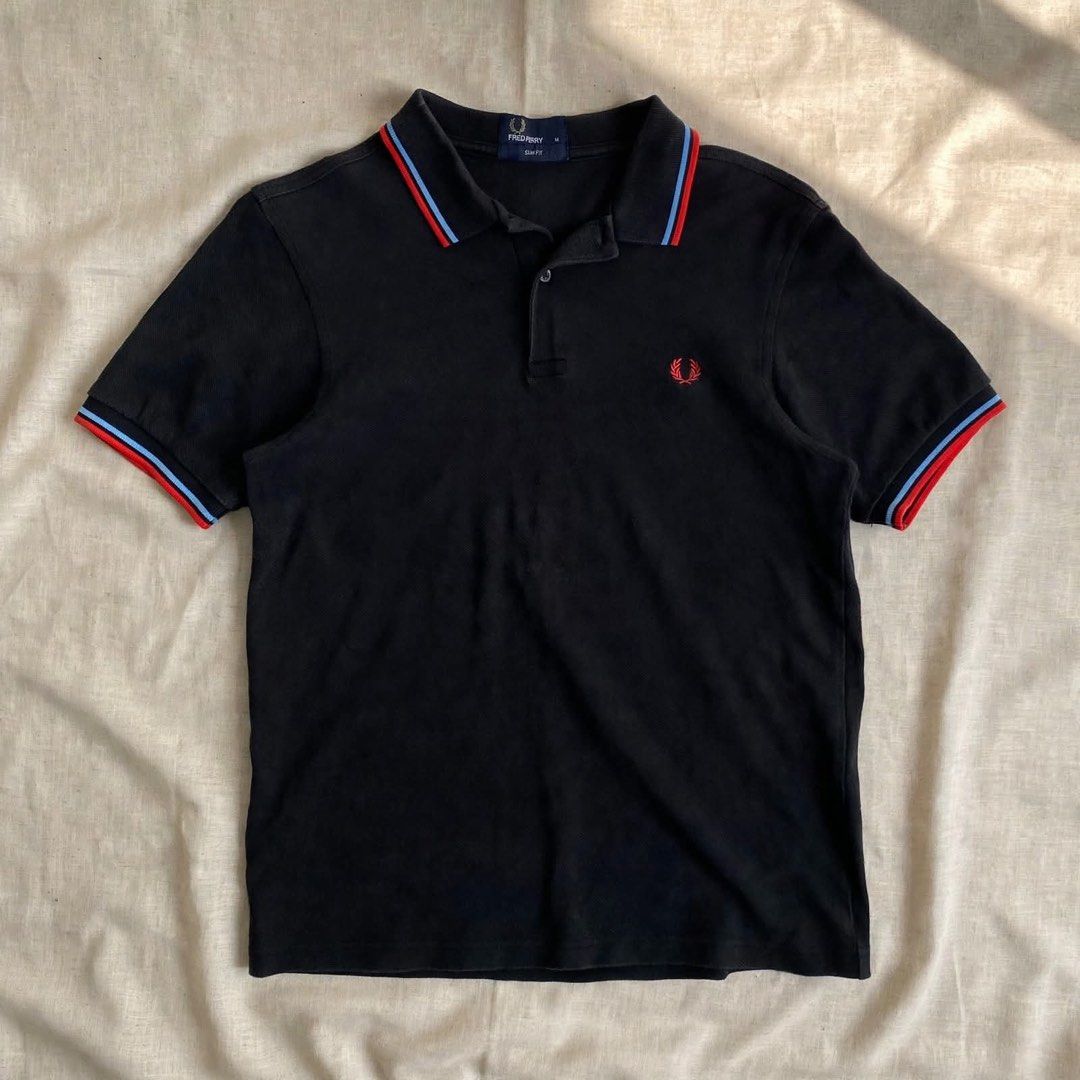 Fred perry polo shirt (Category: Luxury Apparel) located in Digos. Submitted by thriftnigoy (Listing ID 1464081488, Image 1). Description: FREDPERRY PM📥 Dimes: inches Width 20 length:26 Best fit medium - Excellent condition - color rate 9.8 - no issue.