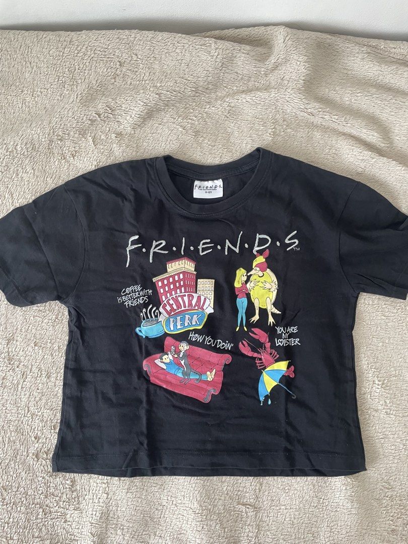 FRIENDS cropped shirt (Category: Shirts) located in Manila. Submitted by jasstazh (Listing ID 1463956080, Image 2). Description: 🛵 Lalamove or Jnt 💸 GCash payment 📦 SF shouldered by buyer.