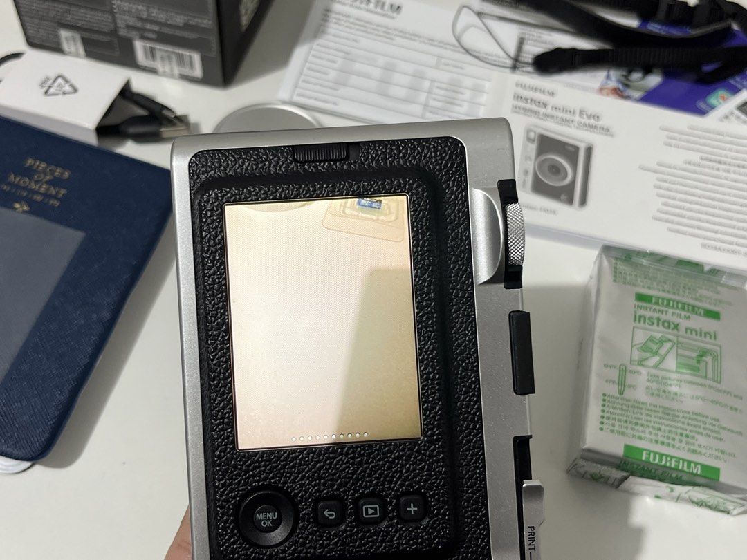 Fujifilm Instax Mini Evo Hybrid Instant Camera (Category: Cameras) located in Manila. Submitted by yeuxeli (Listing ID 1464039602, Image 3). Description: ‼️ FOR SALE ‼️ Fujifilm Instax Mini Evo in Black bought for ₱12,999 selling for only ₱10,000 (negotiable) 📌 Condition: - 10/10 cosmetic condition - Good as new - Slightly used, less than a year - Well maintained - Fully working - No issues or defects 📌 Inclusions: - Fujifilm Instax Mini Evo Ca
