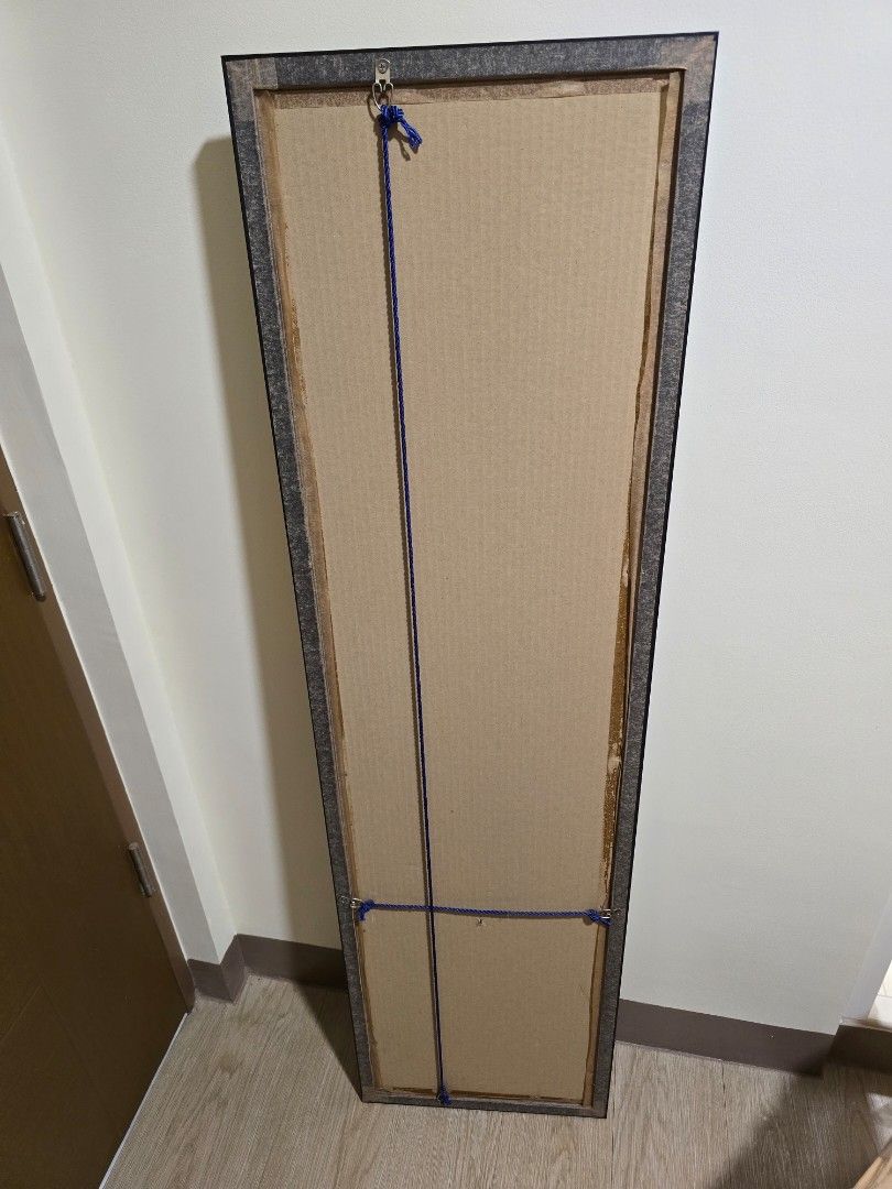 Full Length Mirror with Black Frame (Category: Mirrors) located in Paranaque City. Submitted by incognitopawikan (Listing ID 1464047163, Image 2). Description: - Full length mirror - Ready to hang - 35cm x 126.5cm.