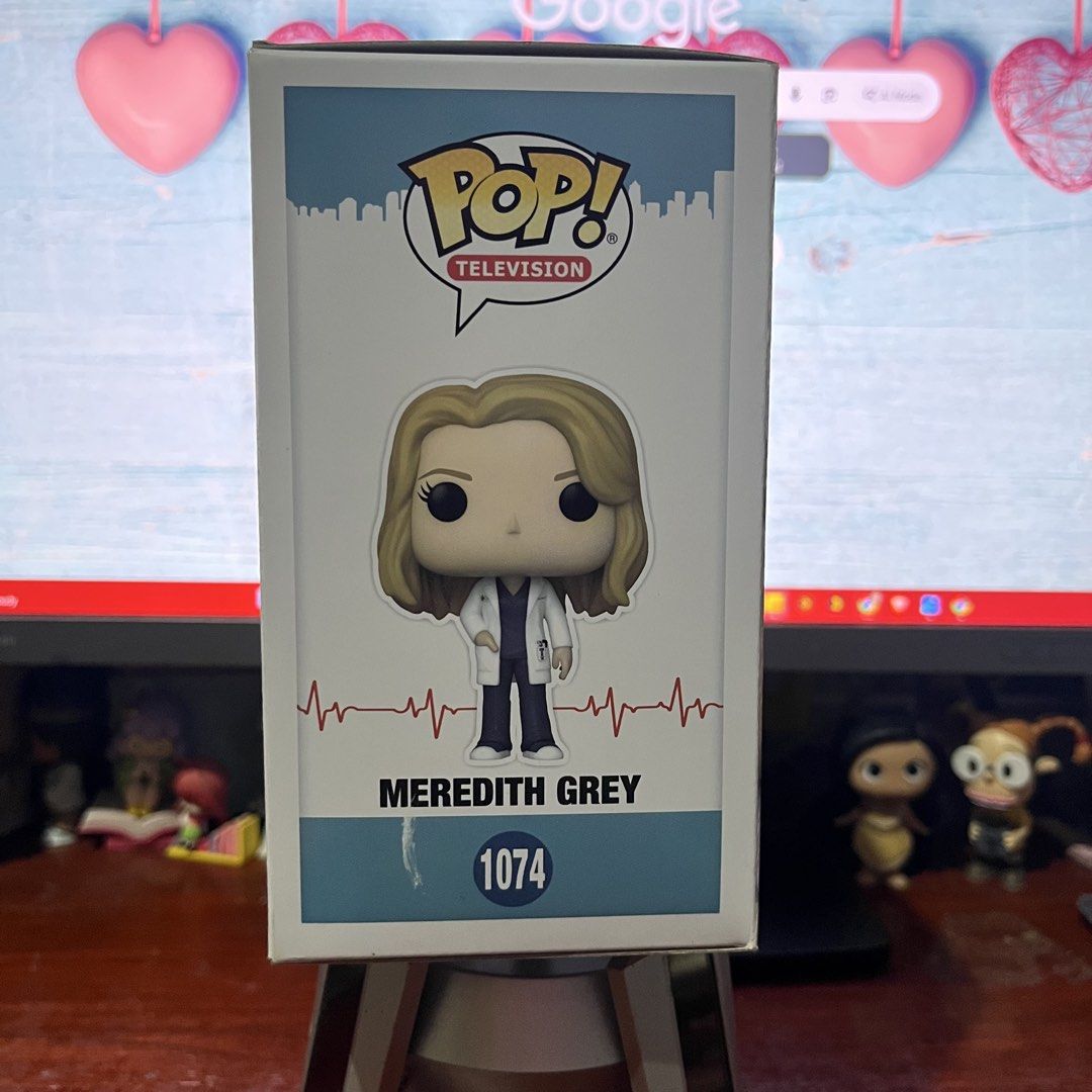 Funko POP! Grey’s Anatomy Meredith Grey (Category: Figurines & Statues) located in Del Monte. Submitted by collectandsell_ph (Listing ID 1464011434, Image 3). Description: Minor Shelfwear. check pics for box condition and rate it yourself :) LALAMOVE or LBC ONLY!!.