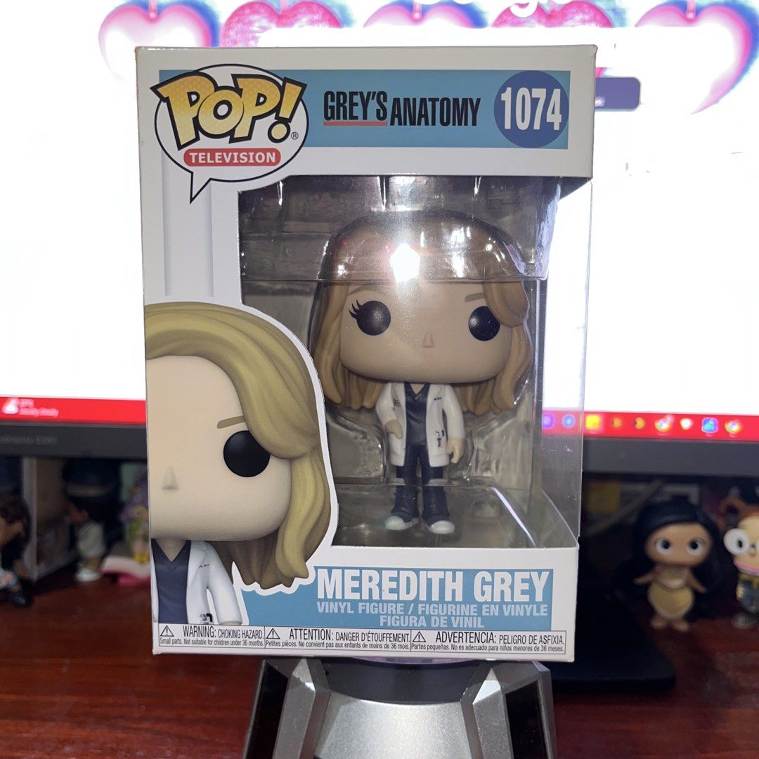 Funko POP! Grey’s Anatomy Meredith Grey (Category: Figurines & Statues) located in Del Monte. Submitted by collectandsell_ph (Listing ID 1464011434, Image 2). Description: Minor Shelfwear. check pics for box condition and rate it yourself :) LALAMOVE or LBC ONLY!!.