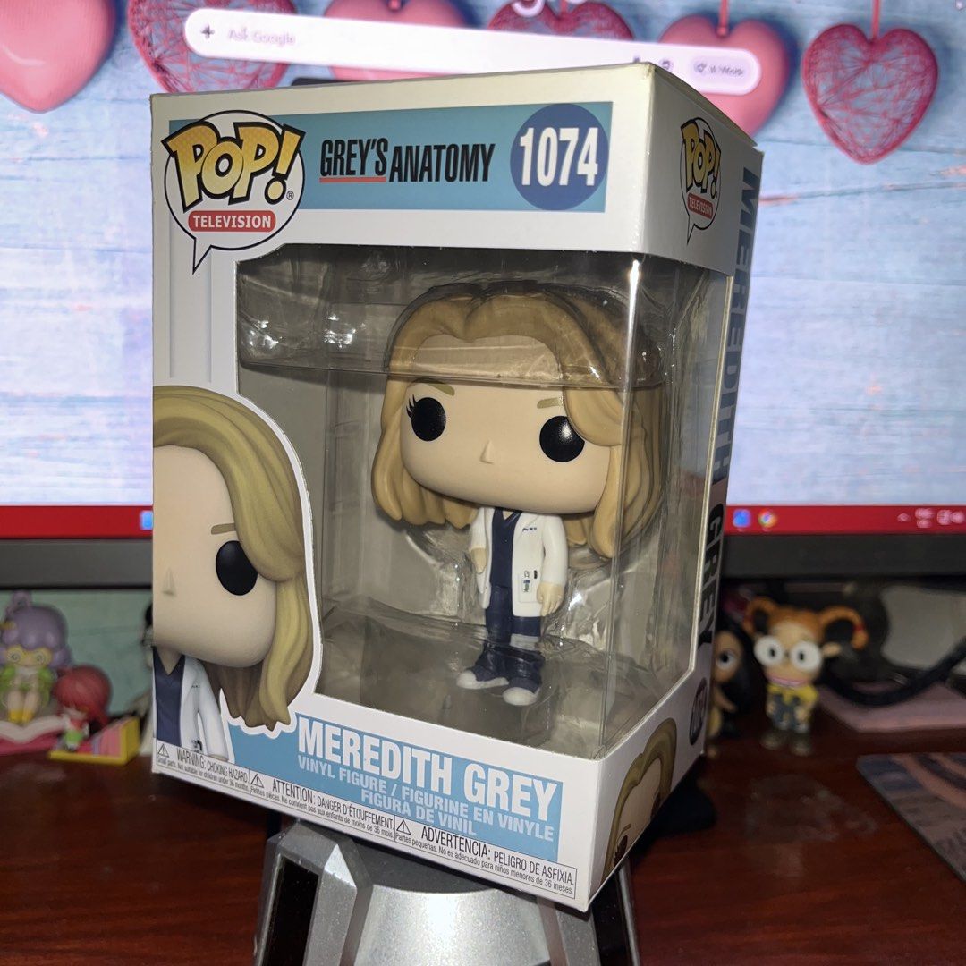 Funko POP! Grey’s Anatomy Meredith Grey (Category: Figurines & Statues) located in Del Monte. Submitted by collectandsell_ph (Listing ID 1464011434, Image 1). Description: Minor Shelfwear. check pics for box condition and rate it yourself :) LALAMOVE or LBC ONLY!!.
