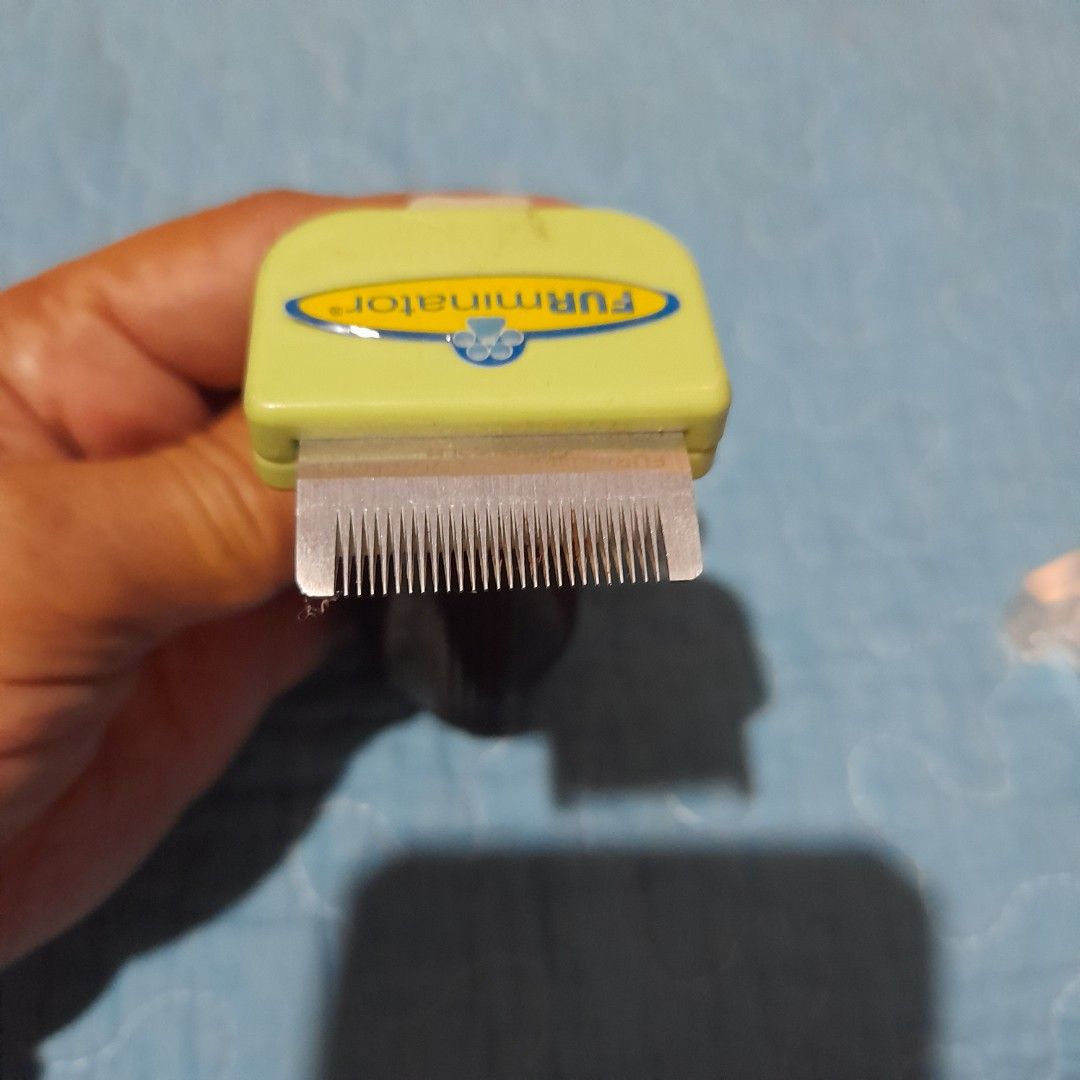 FURminator Deshedding Tool for Pets (Category: Health & Grooming) located in Bocaue. Submitted by marajapansurplus (Listing ID 1463984690, Image 1). Description: - FURminator deshedding tool - Effectively removes loose undercoat and excess hair - Features a comfortable grip handle for easy use - Promotes a healthy coat and significantly reduces shedding - Ideal for regular grooming sessions.