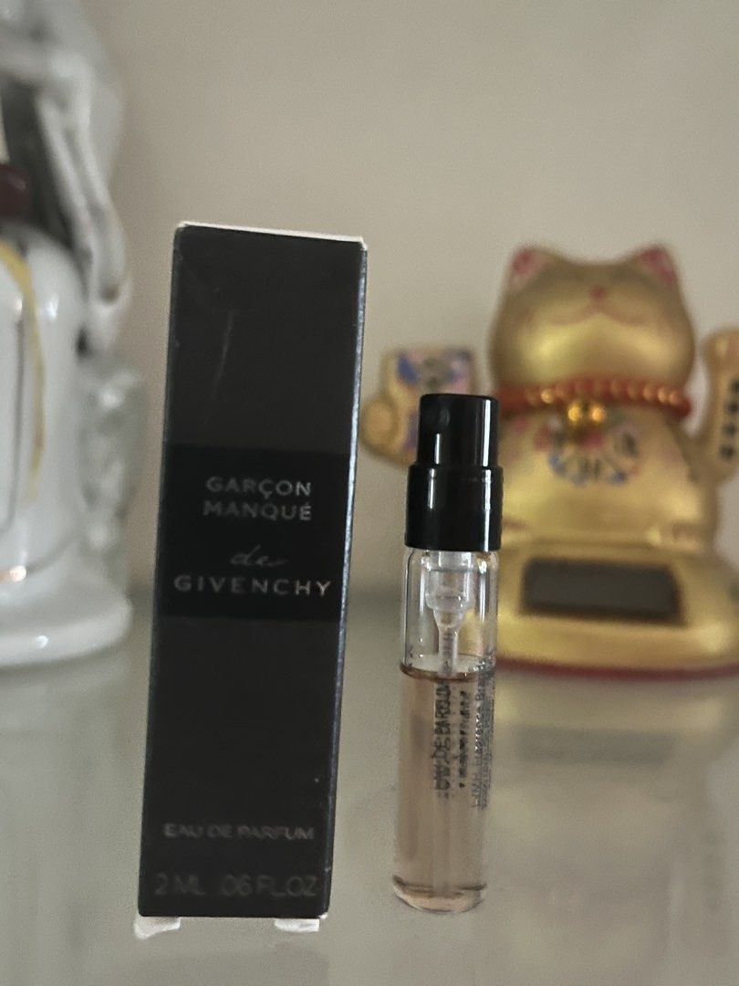 GIVENCHY EAU DE PERFUME (Category: Fragrance & Deodorants) located in Manila. Submitted by luxeclassyshop (Listing ID 1464002403, Image 2). Description: Vials only 2ml each Scent available ACCORD PARTICULIER GARCON MANQUE TROUBLE FETE ENFLAMME .