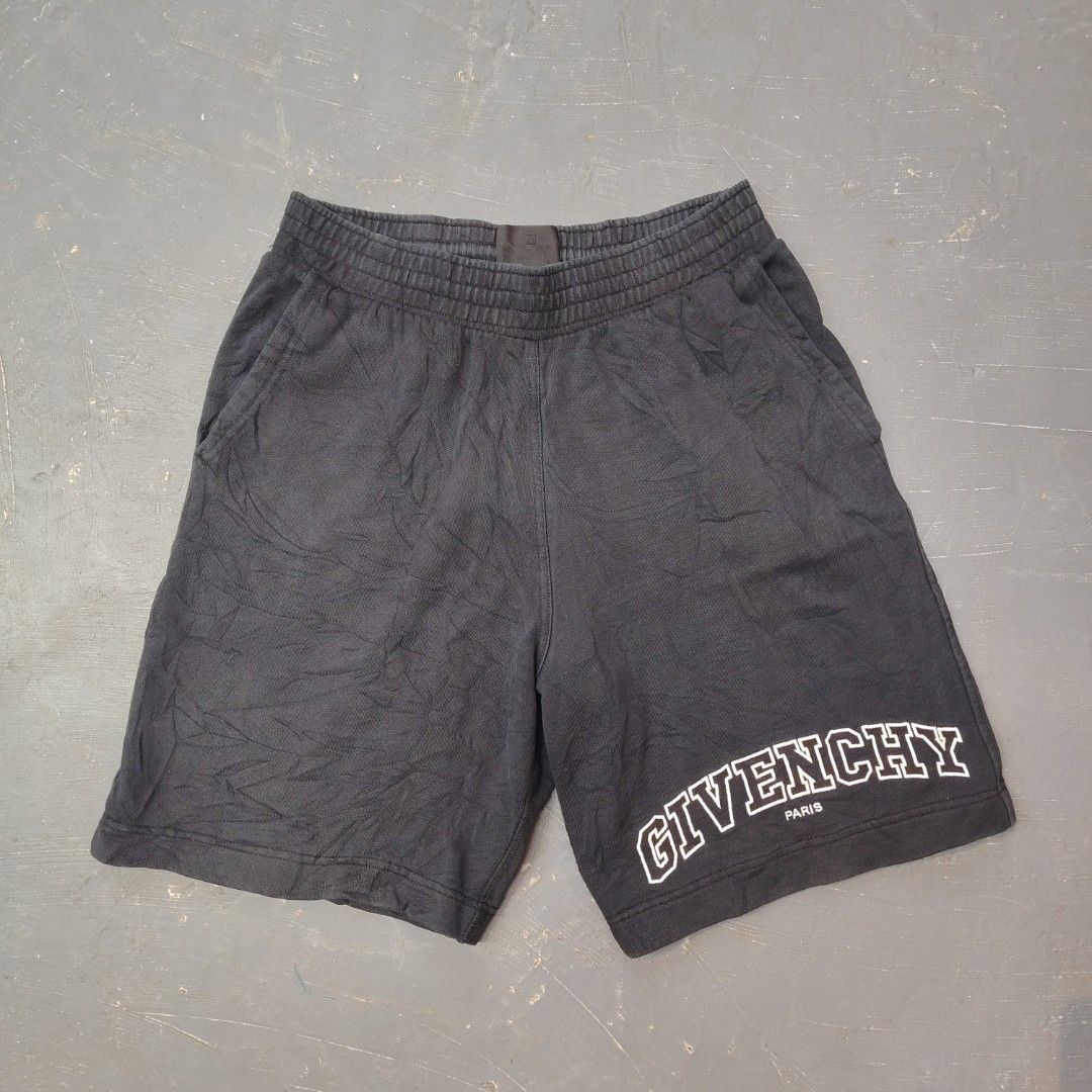 Givenchy Script arch Shorts (Category: Shorts) located in Daraga. Submitted by flip2fit (Listing ID 1464014668, Image 1). Description: Excellent condition 30-32 waist 21 length 13 leg opening.