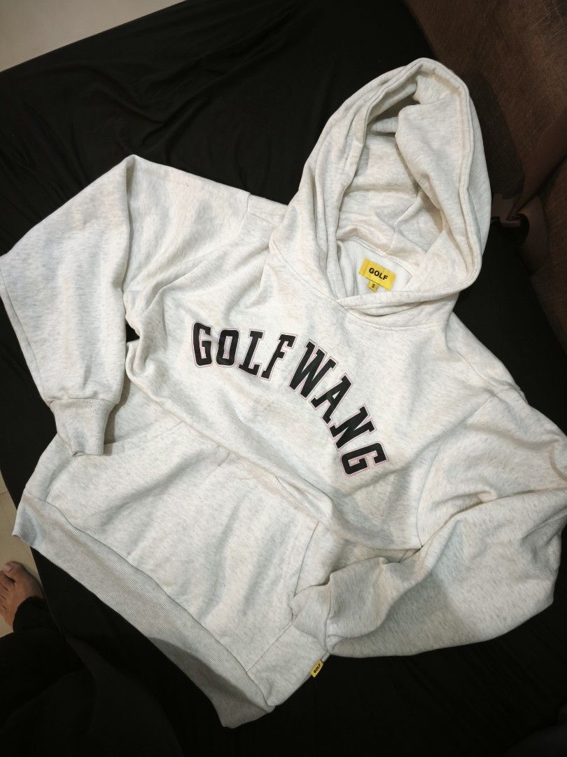 GOLF WANG (Category: Coats, Jackets and Outerwear) located in Taytay. Submitted by Rakeeeem (Listing ID 1463961357, Image 1). Description: FOR SALE ONLY GOLF WANG PULLOVER HOODIE CREAM COLOR SIZE SMALL ( 20 x 24.5 ) ISSUE CHECK PICS, LAUNDRY LANG KASI GINAWA KO. 699 SHIPPED. OPEN FOR COP THRU LBC, LALAMOVE, J&T, JRS. .