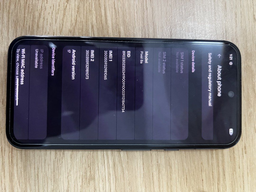 Google pixel 8a (Category: Google Pixel) located in Johor Bahru. Submitted by hafizmdnr194901 (Listing ID 1464010232, Image 2). Description: Semua masih function cuma dapat phone casing tempered glass sahaja yang dah sedia ada.