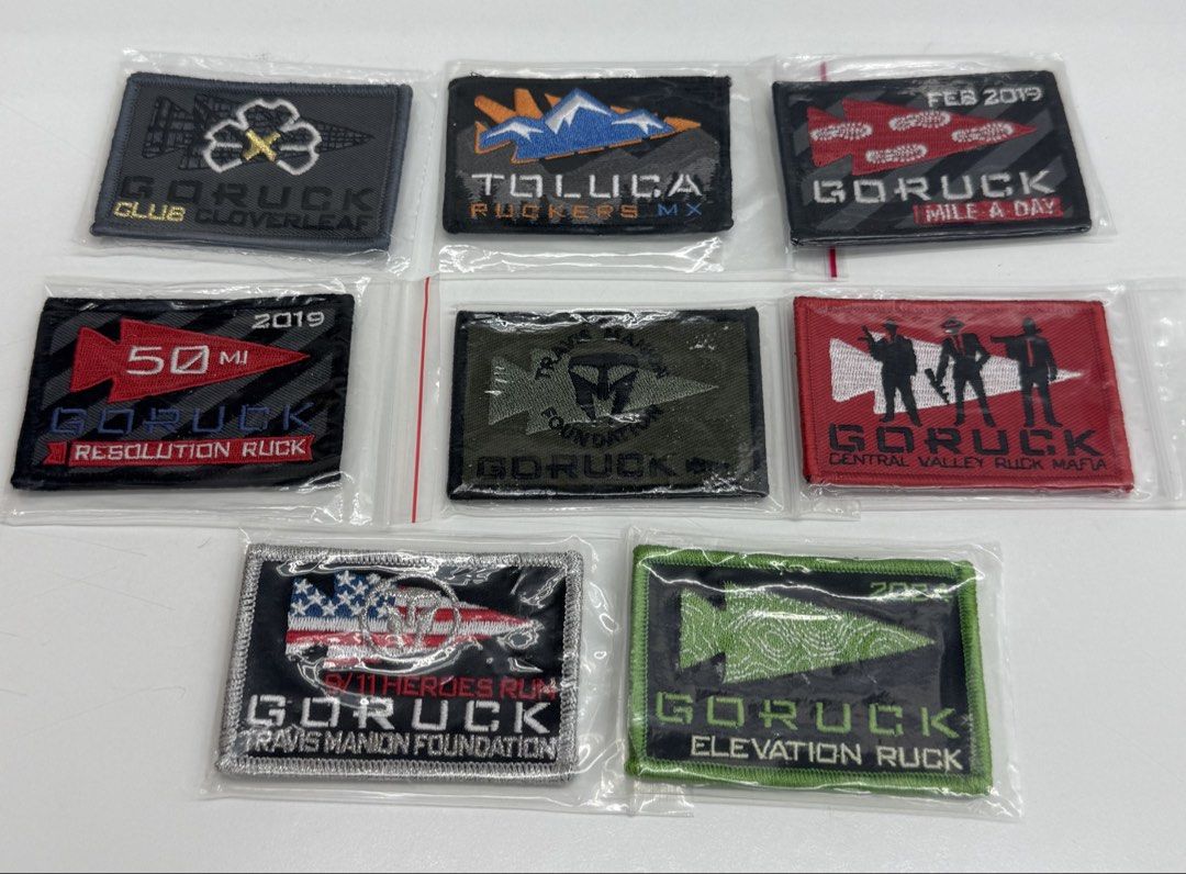 GORUCK Morale Patch (Category: Backpacks) located in Singapore. Submitted by bobafett_1138 (Listing ID 1335307626, Image 6). Description: $10 - $14 each Clearing out personal collection Coffee Ruck -SOLD EMBRACE Suck -SOLD Official Rucking - SOLD Timed Ruck - SOLD PNW Tree -SOLD Hot Sauce -SOLD Nightmare -SOLD Trident -SOLD OP Legacy -SOLD Last pic - SOLD ✅Self collect at 120109 To to be mutually arranged ❌No meeting at MRT station ❌No mailing GO