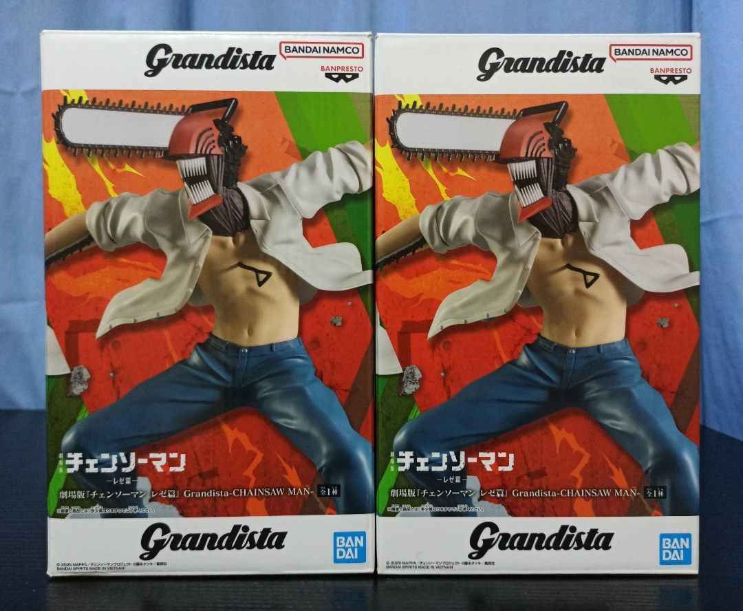 Grandista Chainsaw Man (Category: Figurines & Statues) located in Pasig City. Submitted by soulscyther (Listing ID 1464047902, Image 1). Description: ✨Grandista Chainsaw Man - ₱1700 each 🔸💯 authentic & brand new 🔸Mint-In-Box (MIB) conditions 🔸approx. 21 cm (8.3 inches) tall ON-HAND ITEMS ❗VERY RARE❗ these are already rare and pricey in JP market. 2 copies only 💳 Open to terms/installment only ₱250 minimum downpayment. 1 month to pay. 0% inte