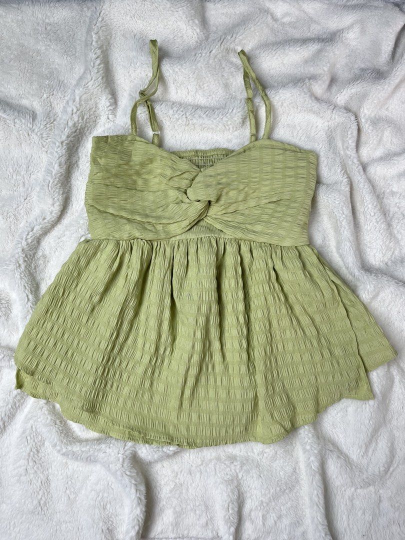 Green Baby Doll Top (Category: Others Tops) located in Polomolok. Submitted by allisthriftsph (Listing ID 1464092668, Image 1). Description: .