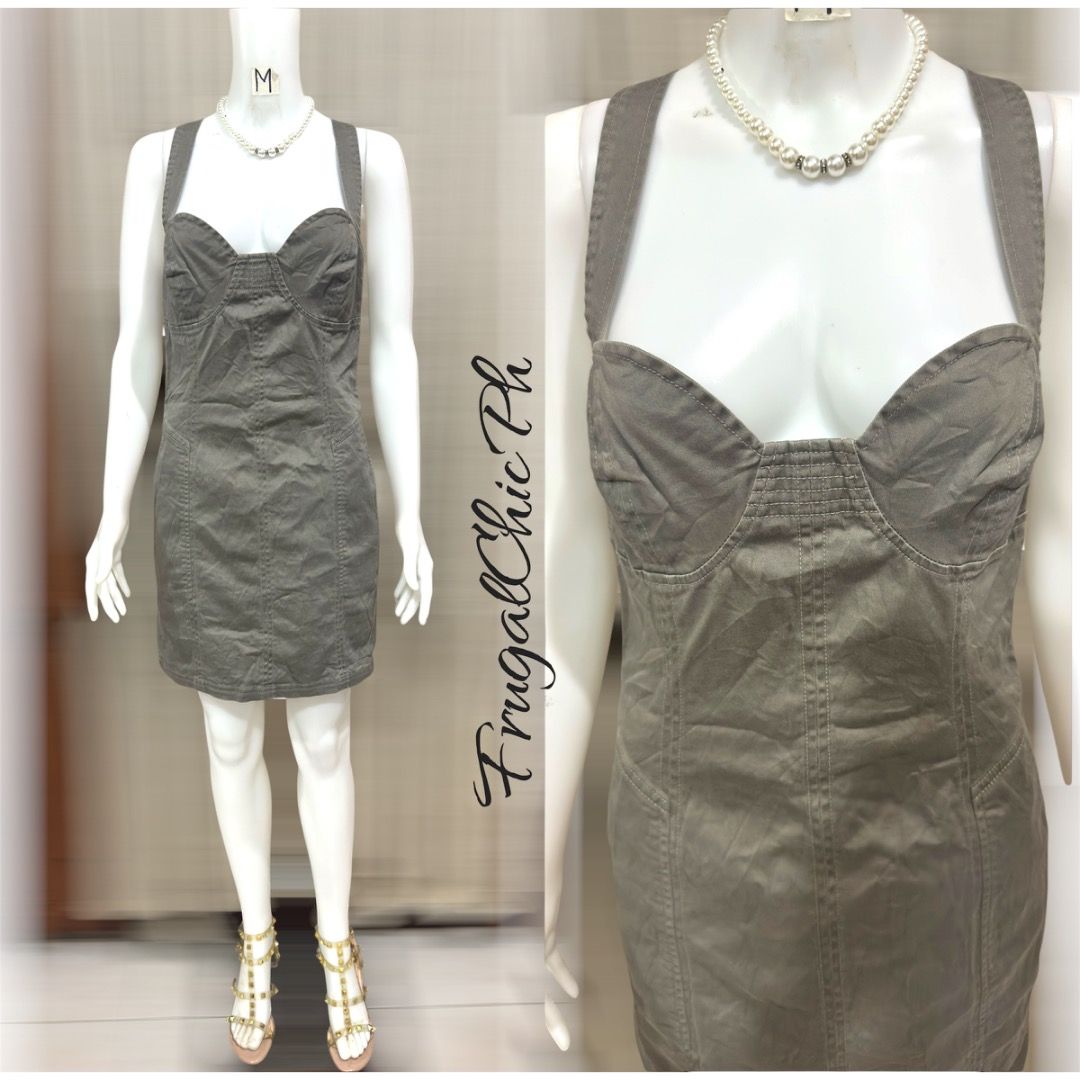 Grey Bustier Style Mini Dress with Straps (Category: Dresses) located in Cotabato. Submitted by thefashionproject88 (Listing ID 1463942159, Image 1). Description: - Grey mini dress - Bustier-style top with wide straps - Fitted silhouette - Versatile: perfect for a night out or casual day - Style with heels or sneakers Brand: Pls Check Photo Details Style: HQ Dress Condition: EUC ☝🏻accessories not included ✌️Low Ballers will not be entertained Ma
