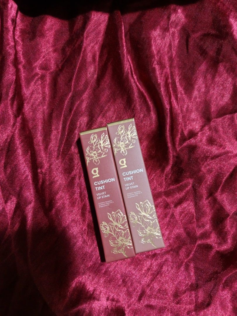 Grwm Cushion Tint (Limited Edition) (Category: Makeup) located in Valenzuela. Submitted by aashhhliii (Listing ID 1464105606, Image 1). Description: GRWM CUSHION TINT VELVET LIP STAIN - Shade: Pomegranate & Hibiscus - Brandnew - 250 each - MOD: GCASH - 📦: LALAMOVE / JNT SHIPMENT - BUYER WILL SHOULDER SF ‼️ - STRICTLY PAYMENT FIRST ‼️ - CAN DO MEET UP IF MALAPIT LANG.