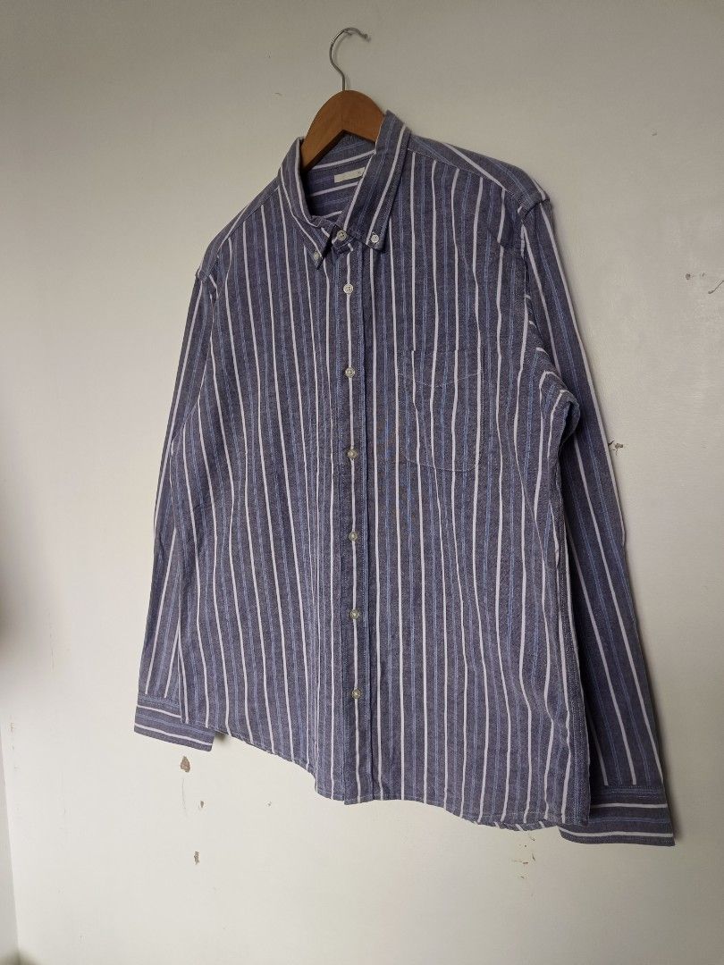 GU Button Down Long Sleeve Stripe (Category: Formal Shirts) located in Cebu City. Submitted by madjekfinds (Listing ID 1463943016, Image 3). Description: GU Button Down Long Sleeve Stripe EXCELLENT CONDITION NO ISSUE ORIGINAL COLOR LAST PIC SIZE XL W 23 L 29 449 PLUS SF COLOR MAY VARY DUE TO LIGHTING.
