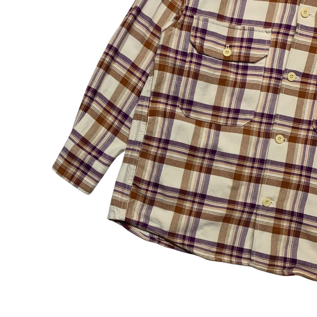 GU Japan Plaid CPO Jacket (Category: Coats, Jackets and Outerwear) located in Baguio. Submitted by thesecretshop_ph (Listing ID 1464045613, Image 2). Description: Size: Medium Lenght: 30” Width: 23” Issues: -.