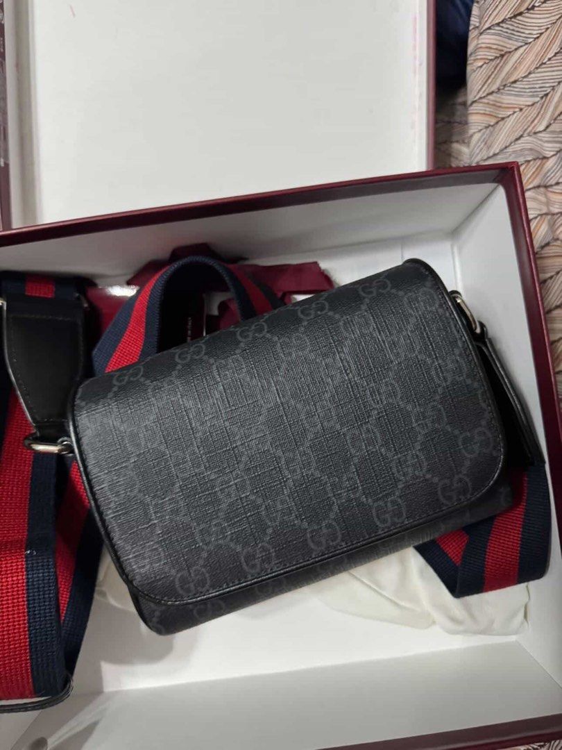 Gucci GG Super Mini Crossbody Bag (Category: Cross-body Bags) located in Makati City. Submitted by anniejell22 (Listing ID 1464073844, Image 2). Description: - Authentic Gucci GG Super Mini Crossbody Bag - Comes with original box, dust bag, and authenticity cards - Adjustable strap for comfortable wear - Features the classic GG monogram pattern - Ideal for everyday use or travel.