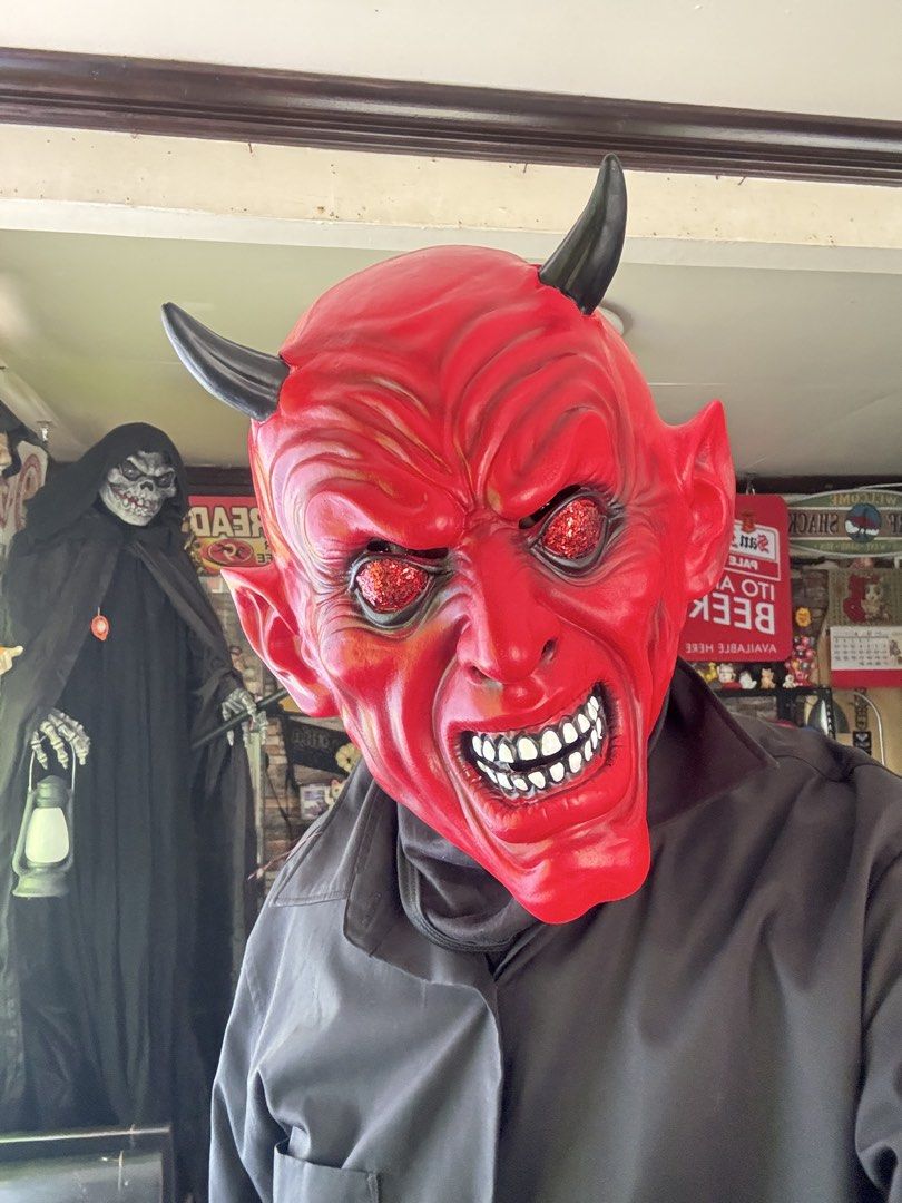 Halloween Mask Red Horn Devil Mask (Category: Occasions & Party Supplies) located in Pasig City. Submitted by JMToysandCollectibles (Listing ID 1463668922, Image 1). Description: ‼️NO RENTAL FOR SALE ONLY‼️ ‼️Seasonal Item/ Limited Stocks Halloween Mask Red Horn Devil Mask PHP1,500 Came from UK Made of Quality Rubberize Latex Pick Up or Delivery via Lalamove Shipping via LBC MOP: Gcash/ BPI/ BDO.