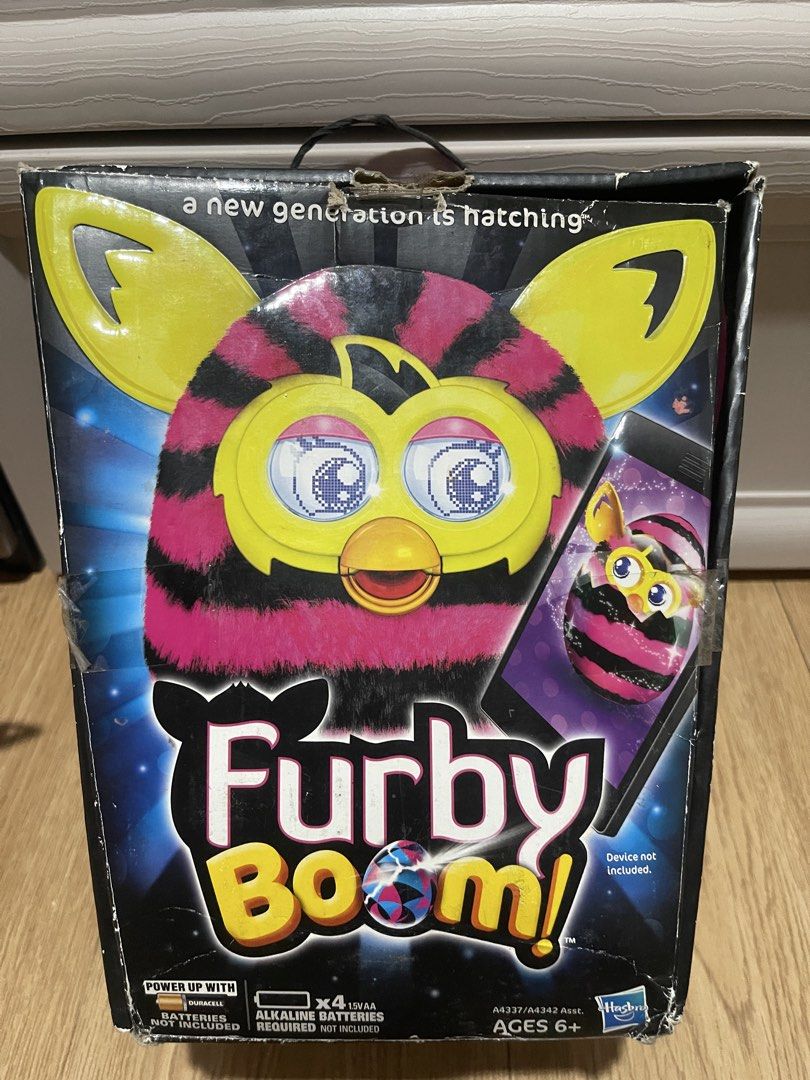 Hasbro Furby Boom! Figure (Stripes) (Category: Designer & Blind Box Toys) located in Malabon City. Submitted by charlize.ph (Listing ID 1463945611, Image 2). Description: - Furby Boom! toy in the fun Stripes design. - Interactive and engaging for kids. - Recommended for ages 6 and up. - Requires 4 x 1.5V AA batteries (not included). - A great tech toy for children who love interactive gadgets..