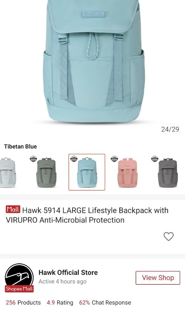 Hawk Large Lifestyle Backpack ORIGINAL (Category: Backpacks) located in Caloocan City. Submitted by jamestoledo30 (Listing ID 1464074816, Image 2). Description: Used once lang nung nag travel pa cebu. I decided to sell nalang kasi di na magagamit since may luggage na po ako and smaller hawk bag. 100% makinis, walang dumi, walang sira, walang punit kasi po maingat ako sa gamit. and andto paden po ung plastic nya. Bought for 1,300+..