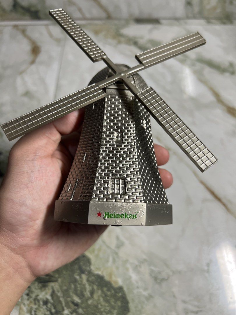 *Heineken Miniature Windmill Display (Category: Other Merchandise) located in Subic. Submitted by thrifters_23 (Listing ID 1464067906, Image 3). Description: *Heineken Miniature Windmill Display Condition: - tested & working - battery operated (double AA) ₱350 You may request additional pictures or videos via PM..