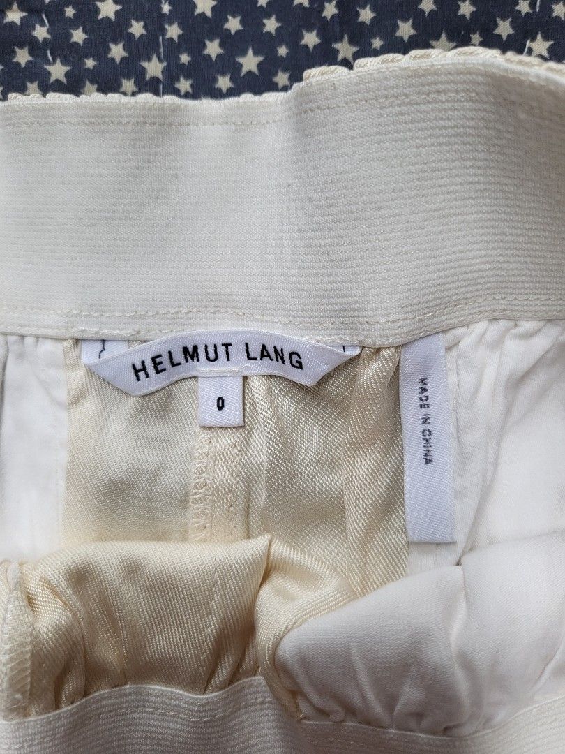 Helmut lang (Category: Shorts) located in Quezon City. Submitted by tikz_816 (Listing ID 1464005484, Image 3). Description: Helmut lang shorts luxury design -womens size : 0 (hips: 12.5in L:15in) color: pale yellow condition: 9.5/10 buy with confidence over 150+ positvie feedback/reviews meet up: qc and nearby areas balintawak lrt1 station fishermall pantranco shipping available: to be shouldered by the buyer..