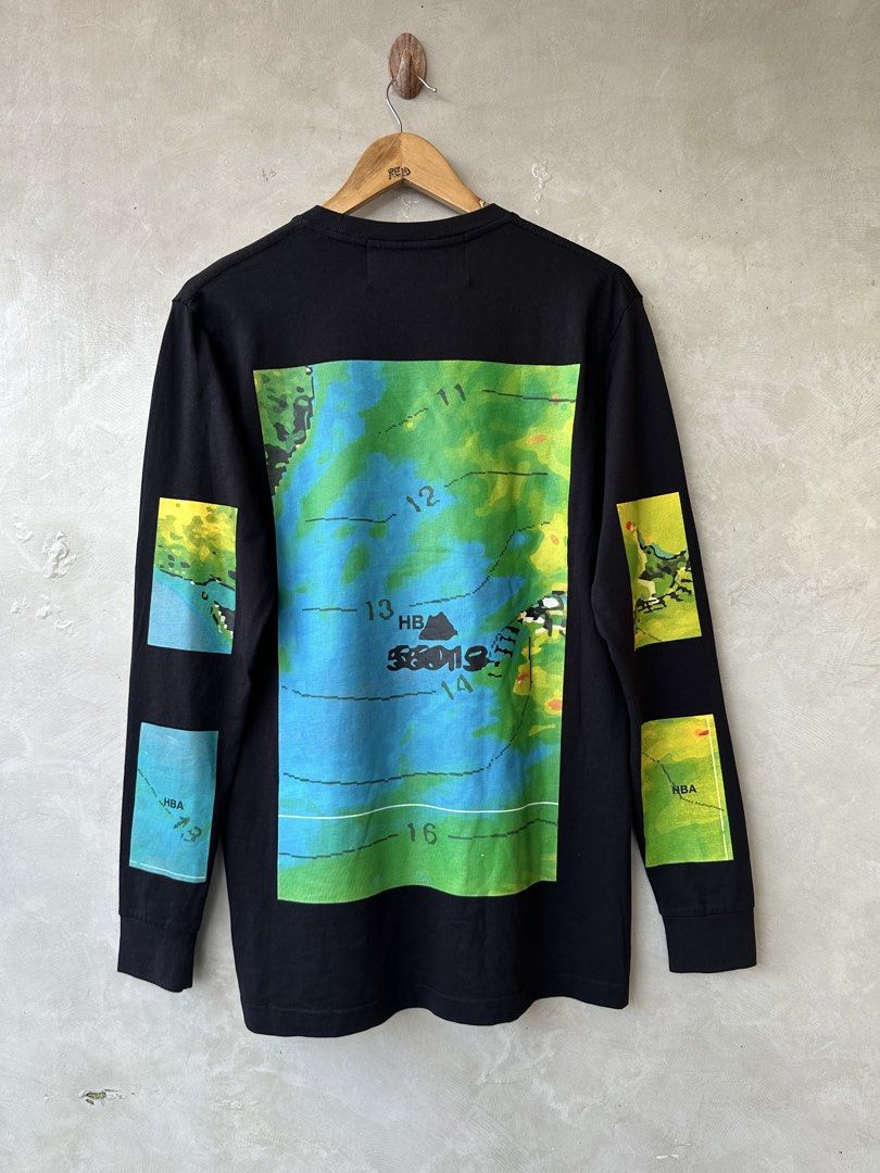 HOOD BY AIR - Weather Map 2014 SPRING / SUMMER COLLECTION (Category: Tshirts & Polo Shirts ) located in Cavite. Submitted by second_story_ph (Listing ID 1464103286, Image 3). Description: HOOD BY AIR 2014 SPRING / SUMMER COLLECTION Weather Map L/S Size: Small Dimension: 19.5” Width / 29” Length / 17” Shoulder / 25” Sleeve Condition: Like New.