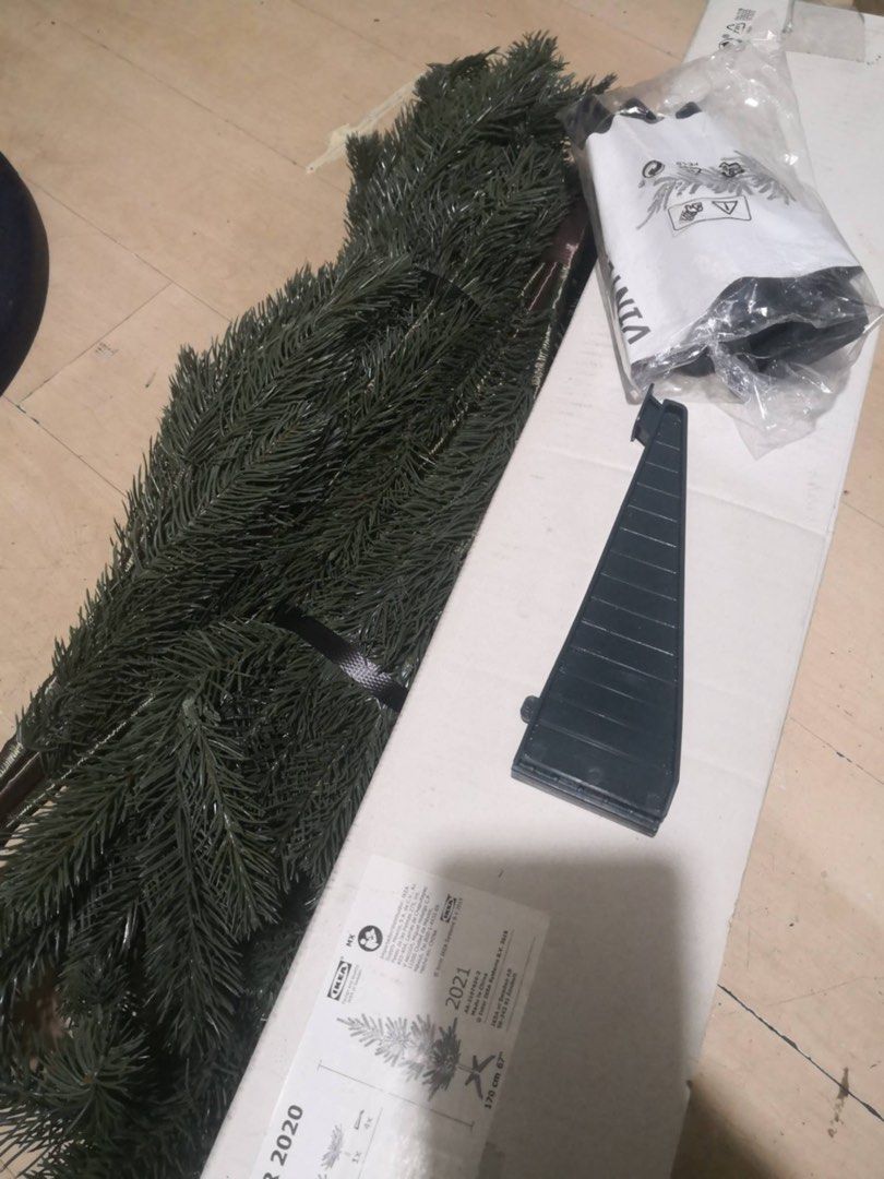 ikea christmas tree (Category: Artificial Plants & Flowers) located in Manila. Submitted by sansastarks (Listing ID 1464050851, Image 1). Description: ikea christmas tree ₱2,000 brand new 170 cm x 67 inches loc: san juan city.