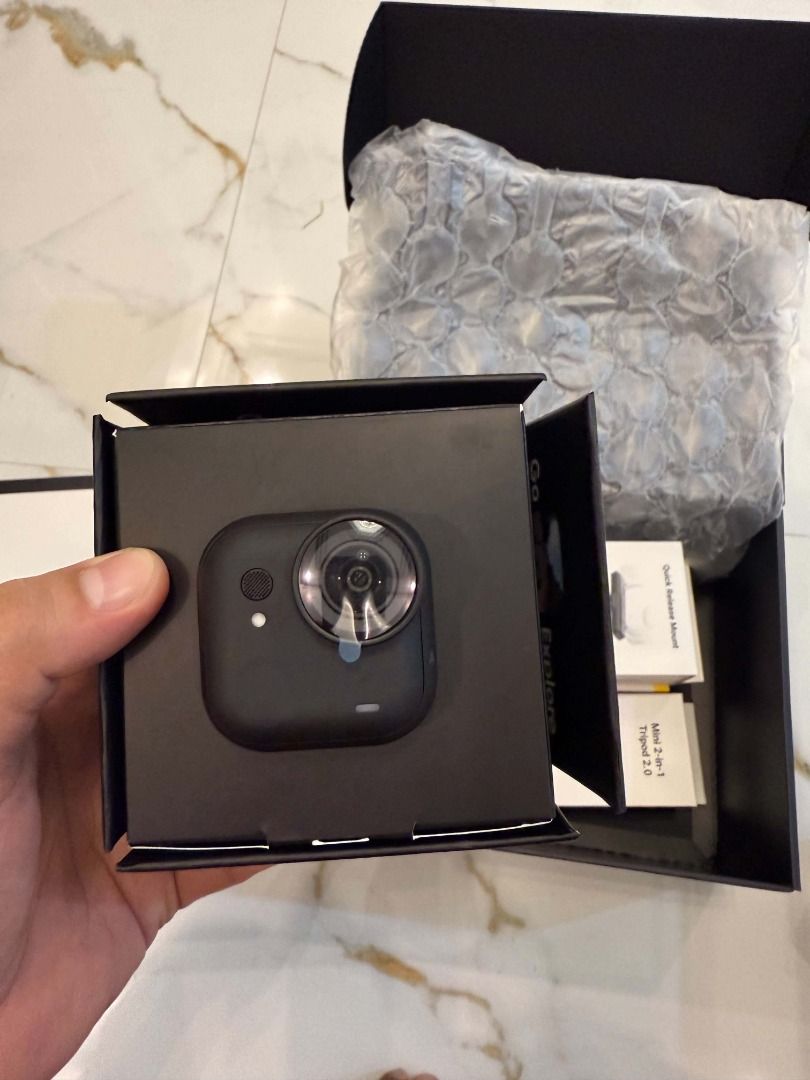 Insta360 GO Ultra Creator Bundle Tiny Hands-Free 4K Cam (Category: Video Cameras) located in Ilagan. Submitted by jrluxurs (Listing ID 1463966365, Image 1). Description: - Insta360 GO Ultra Creator Bundle for sale - Tiny, hands-free 4K action camera - Perfect for capturing moments on the go - Bundle includes camera and various mounting accessories - Comes in original packaging - Ready for its next owner - never been used , my husband bought black