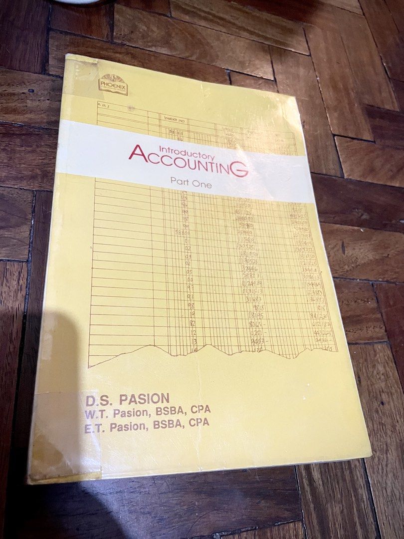 Introductory Accounting part one DS Pasion (Category: Textbooks) located in Pasay City. Submitted by lego_room (Listing ID 1463968713, Image 2). Description: Introductory Accounting Part one By DS Pasion Book is well taken care of, still has plastic cover , no tear pages but brownish stain in sides pages due to long storage Great for reference Payment : GCash Send via lalamove, J&T express or grab express Shipping shoulder by buyer.