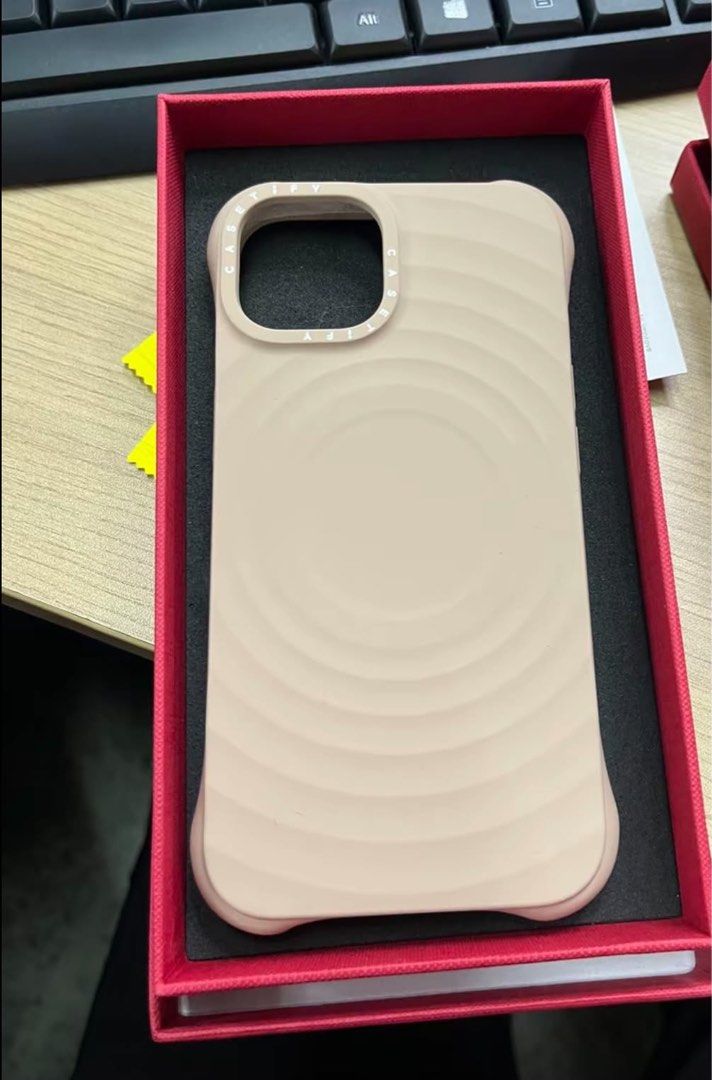 Iphone 15 casetify ripple case (Category: Cases & Sleeves) located in Baguio. Submitted by craft.matcha (Listing ID 1464048647, Image 1). Description: Iphone 15 ripple case oat color .