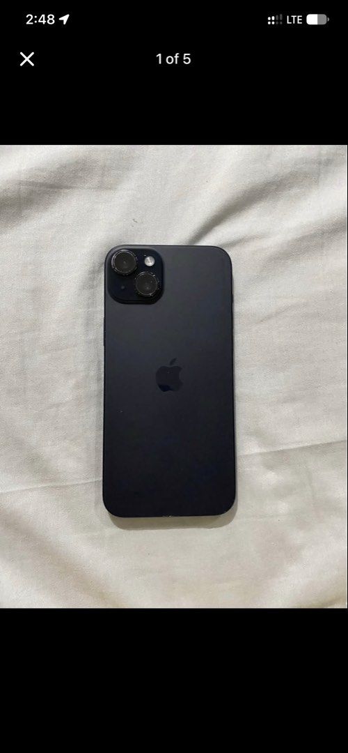 Iphone 15plus (Category: iPhone 15 Series) located in Manila. Submitted by fast.cyrillemedina (Listing ID 1463988500, Image 1). Description: !! FOR SALE Iphone 15plus (black) (Personal used lady owned) 128gb 85bh ZPIA Local variant Factory unlocked Any sim will do!!. Price: 28k Issue: Paint chips But still presentable and elegant Never been opened Never been repaired All parts original Rfs: Upgraded to Iphone 17 promax • Tondo Manila for meet up 