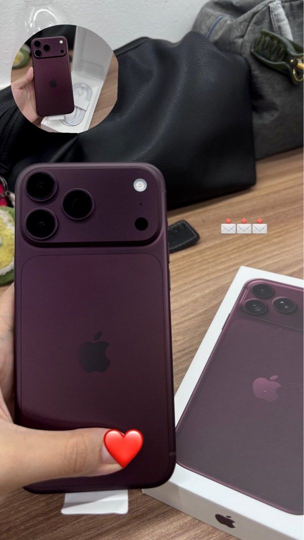 IPHONE 18 PRO 256/512gb BURGUNDY (Category: Others) located in Manila. Submitted by kkatelien07 (Listing ID 1463959226, Image 1). Description: FOR SALE ONLY IPHONE 18 PRO 256gb 512gb COLOR AVAILABLE: Burgundy BRANDNEW WE HAVE STORE LOCATION LOCATED 📍 ORTIGAS PASIG CITY SAME DAY DELIVERY VIA LALAMOVE OR GRAB MOP: CASH/BANK TRANSFER.