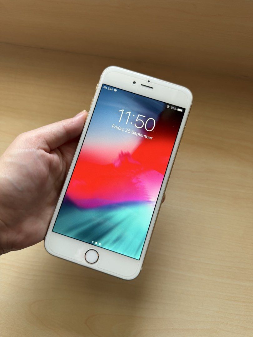 Iphone 6 Plus (64GB, 100%) (Category: iPhone 6 Series) located in Manila. Submitted by buyfromyuni (Listing ID 1463963707, Image 2). Description: Color: Gold Storage: 64GB Battery Health: 100% Sim: Globe Software: IOS 12.5.8 Condition: Scratches ONLY on the screen protector. No scratches and dents on the phone itself. No box and charger. Fast response. No issues. Meetups only: DLSU, Taft.