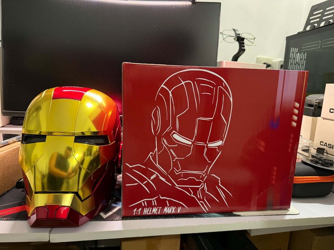 Iron Man Mark V 1:1 Helmet Replica (Category: Western Merchandise) located in Santa Cruz. Submitted by jamezxcqwer (Listing ID 1463978638, Image 1). Description: for sale brand new, tinest lang.
