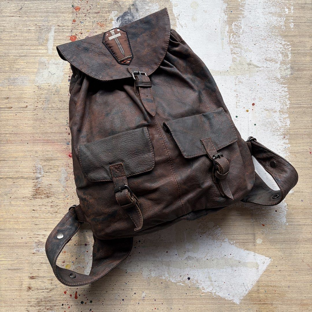Jopej Coffin Sword Leather Backpack (Category: Backpacks) located in Manila. Submitted by stablesource (Listing ID 1464010736, Image 1). Description: Jopej Coffin Sword Leather Backpack No Inclusion Excellent Kindly Check All Details Before Purchase🤝.