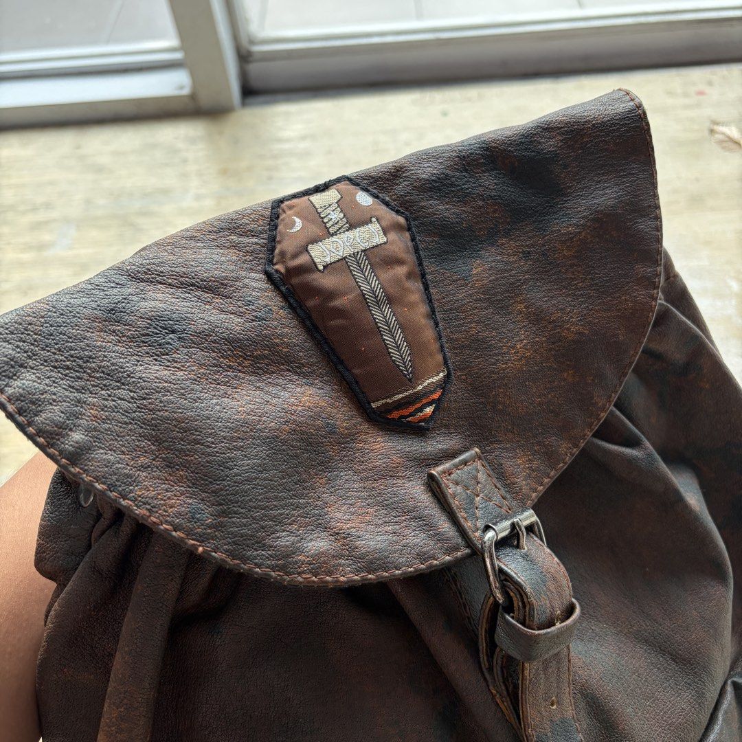 Jopej Coffin Sword Leather Backpack (Category: Backpacks) located in Manila. Submitted by stablesource (Listing ID 1464010736, Image 3). Description: Jopej Coffin Sword Leather Backpack No Inclusion Excellent Kindly Check All Details Before Purchase🤝.