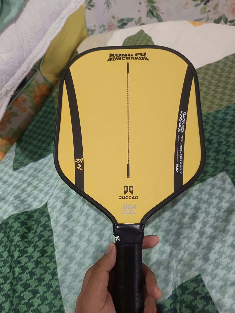 Juciao Kungfu Gen3 pickleball paddle (Category: Racket and Ball Sports) located in Ipil. Submitted by enchanted_pages (Listing ID 1463978835, Image 3). Description: -Like New, Used Twice since I have upgraded my paddle. -Free SF through TikTok checkout. -With complete inclusions. -DM for more pics. -Price is still negotiable..