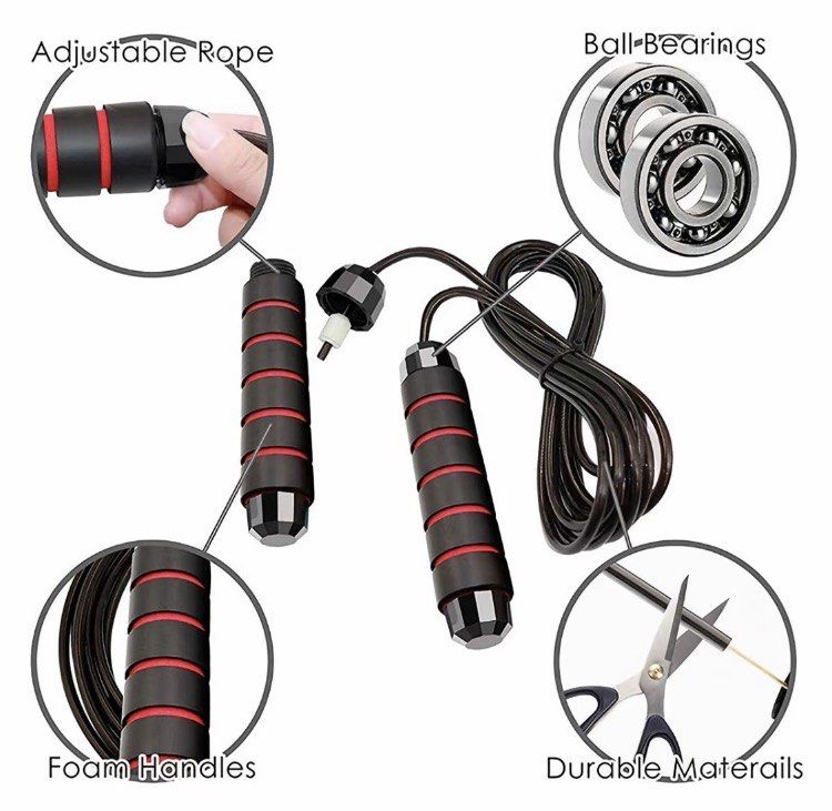 JUMPING/SKIPPING ROPE WITH BALL BEARING INSIDE (Category: Cardio & Fitness Machines) located in Cavite. Submitted by seppp22 (Listing ID 1464061981, Image 2). Description: Mine for Only:109 Pesos Can ship Luzon,Visayas, And Mindanao Thru J&T, Payment First(Gcash) Lalamove(Cod/Gcash) Meetup My Location:Lancaster,General Trias,Cavite.
