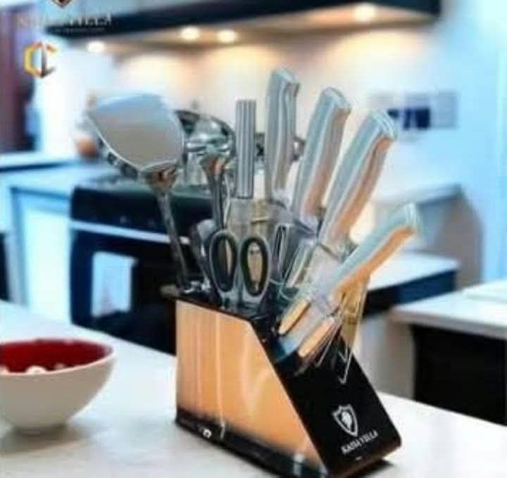 Kaisa Knife set 11 PCs in 1 (Category: Knives & Chopping Boards) located in Manila. Submitted by joydolor (Listing ID 1463987047, Image 1). Description: New arrival Kaisa Knife set 11 PCs in 1 2250.