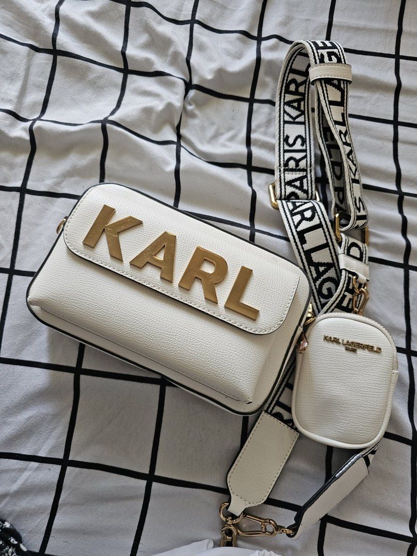 Karl lagereld (Category: Luxury Bags & Wallets) located in Pasay City. Submitted by stat2026 (Listing ID 1464129269, Image 2). Description: Cross body bag.