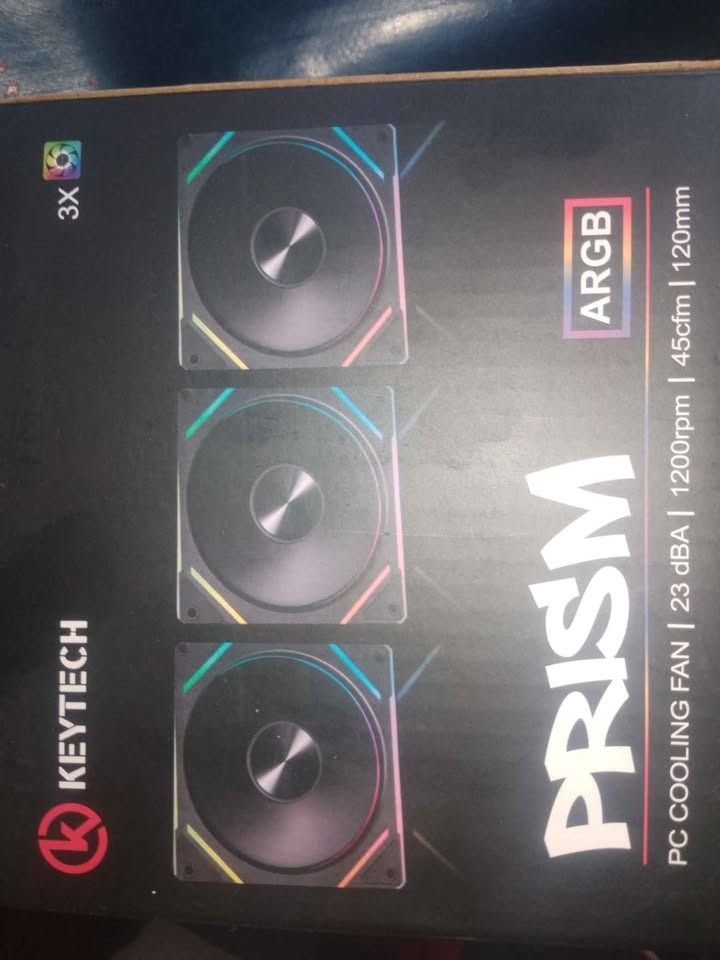 Keytech Prism (3 Fans) (Category: Computer Parts) located in Caloocan City. Submitted by zealearth.4a1c9c (Listing ID 1464085281, Image 1). Description: NEW!!! WITH 1-2MONTHS WARRANTY KEY TECH PRISM VALENZUELA AREA.