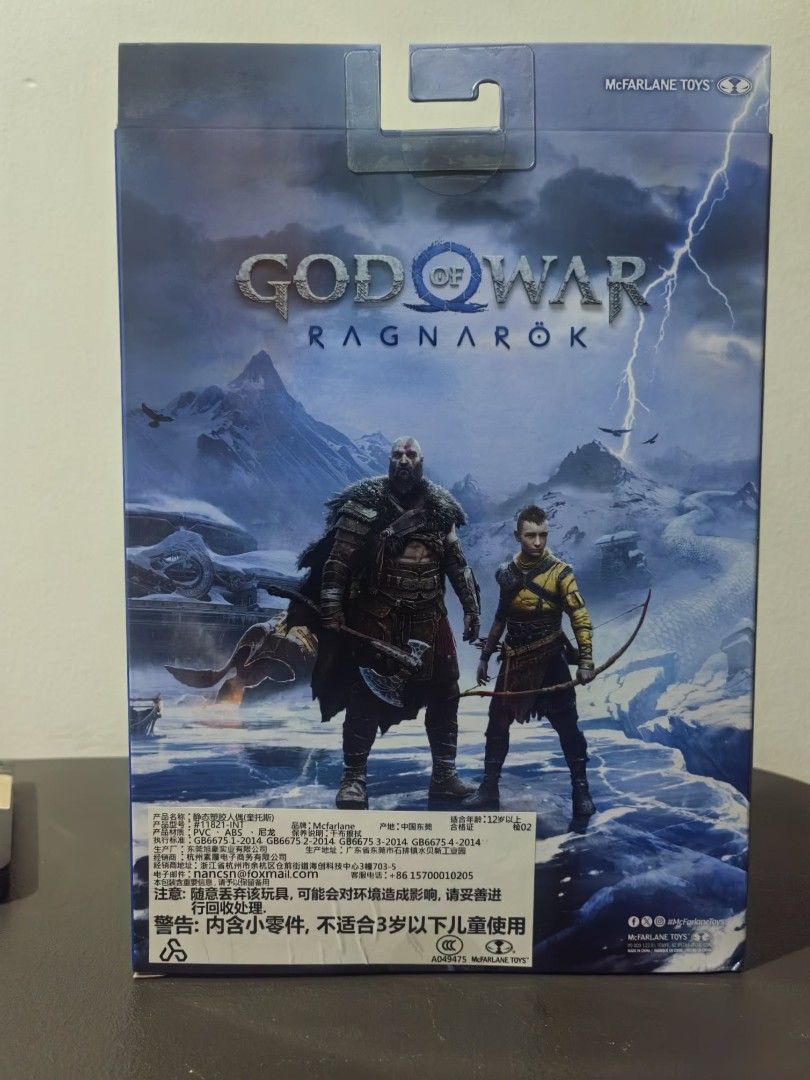 Kratos God of War Mcfarlane (Category: Action & Battle Toys) located in Las Pinas. Submitted by christian.cabarles (Listing ID 1464007646, Image 2). Description: For Sale Authentic Mcfarlane Kratos God of War MISB P2500 LOC. CITY OF DASMARIÑAS Cavite MOP- GCASH MOS-LALAMOVE OR LBC.