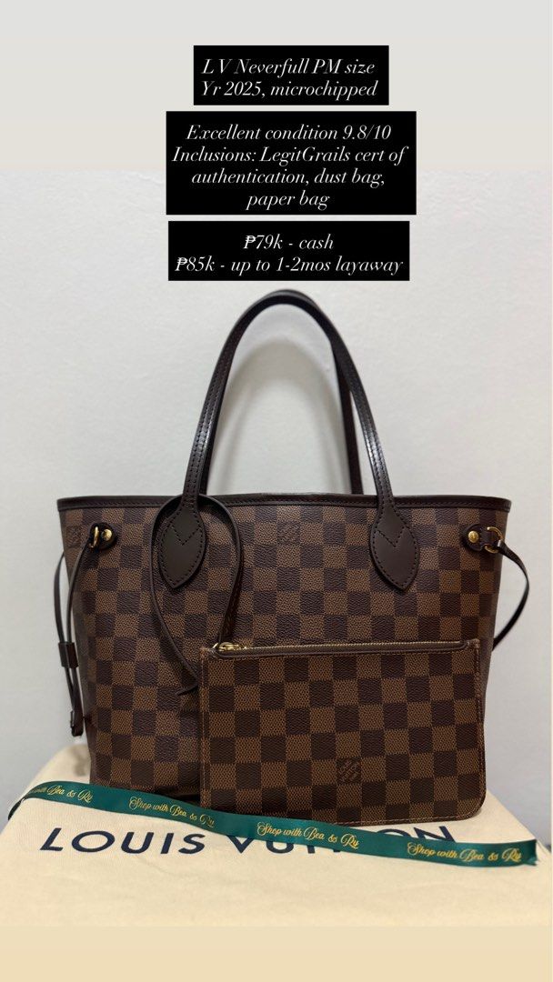 L V Neverfull PM 2024 (Category: Shoulder Bags) located in Calamba. Submitted by shopwithbeaandry_ (Listing ID 1463993049, Image 1). Description: .
